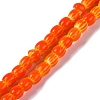 Handmade Lampwork Chevron Beads Strands LAMP-K041-01A-22-1