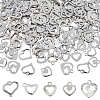 200Pcs 5 Styles 201 Stainless Steel Charms STAS-HS0001-12-1