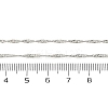 Brass Singapore Chains Necklaces for Women NJEW-D302-34P-4