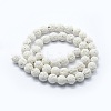 Synthetic Lava Rock Round Beads Strands G-E508-04-8mm-1-2