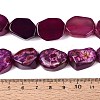 Dyed Natural Agate Beads Strands G-Q606-23E-05-4