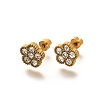 Ion Plating(IP) 304 Stainless Steel Stud Earrings EJEW-A118-09G-03-4