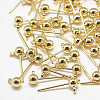 Brass Stud Earring Findings KK-N200-097A-2