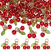 50Pcs Handmade Lampwork Pendants LAMP-ME0001-25-1