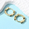 Brass Micro Pave Cubic Zirconia Huggie Hoop Earrings LS-EJEW-K083-34G-A-3