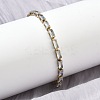 Rectangle 304 Stainless Steel Glass Slider Bracelets BJEW-D456-07G-02-1