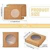 12pcs Square Kraft Paper Storage Gift Boxes CON-YW0001-83-2