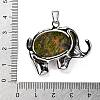 Natural Unakite Pendants G-G112-01P-05-3