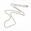 Tarnish Resistant Fashionable 304 Stainless Steel Cable Chain Necklace Making STAS-A028-N081P-1