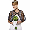 Detachable Polyester Bridal Lace Shawls AJEW-WH0248-14A-6