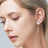 200Pcs 2 Colors 304 Stainless Steel Stud Earring Findings STAS-BBC0009-92D-5