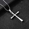 304 Stainless Steel Pendant Necklaces NJEW-P329-03C-P-2
