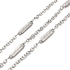 Tarnish Resistant 304 Stainless Steel Rectangle Link Chains STAS-B041-09P-1
