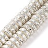 Electroplated Natural Lava Rock Beads Strands G-I360-A03-04-1