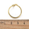 Brass Shell Cuff Rings for Women RJEW-C126-14G-5