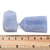 Natural Blue Lace Agate Point Pentagonal Prism Figurines G-G126-01-3