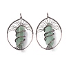 Natural Green Aventurine Big Pendants G-F702-02R-D-1