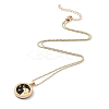 Alloy Rhinestone Pendant Necklaces NJEW-H306-A08-G-4