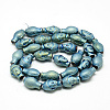 Electroplate Non-magnetic Synthetic Hematite Beads Strands G-T058-01F-2