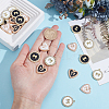 32Pcs 4 Colors Alloy Enamel Pendants FIND-ME0001-45-3