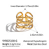 304 Stainless Steel Open Cuff Rings NH1895-1-2
