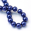 Baking Paint Pearlized Glass Pearl Round Bead Strands HY-Q003-4mm-19-4
