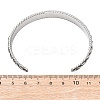 Retro 316 Surgical Stainless Steel Cuff Bangles BJEW-C142-14C-AS-5