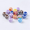Striped Resin Beads RB017Y-1