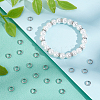 100Pcs Ring 304 Stainless Steel European Beads STAS-UN0059-48-2