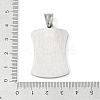 304 Stainless Steel Pendants STAS-O008-01H-3