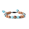 Wooden Braided Bead Bracelets Sets BJEW-JB09066-2