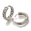 Rack Plating Brass Micro Pave Cubic Zirconia Hoop Earrings EJEW-H016-20P-1