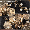 Alloy with Plastic Pearl Ornament Accessories FIND-WH20030-11C-G-5