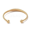 304 Stainless Steel Open Cuff Bangle LS-BJEW-D021-01B-G-2