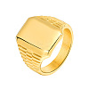Rectangle 304 Stainless Steel Finger Rings for Men FS-WG80AFC-06-1