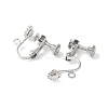 316 Surgical Stainless Steel Clip-on Earring Findings X-STAS-Z127-02P-2