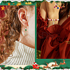 52Pcs 13 Styles Christmas Theme Zinc Alloy Pendants FIND-SC0012-62-5