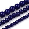 Opaque Solid Color Glass Beads Strands GLAA-T032-P6mm-03-4