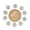 Tibetan Style Alloy Flower Bell Filigree Bead Caps TIBEB-O005-02-3