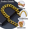 Resin Cuban Link Chain Necklaces for Men Women NJEW-WH0002-242-4