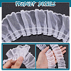 8 Yards Polyester Pleated Lace Trim OCOR-WH0080-87C-4