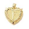 Rack Plating Brass Pendants KK-I722-09G-F-1