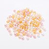 Barely Pink Mix Pearlized Glass Pearl Beads HY-PH0006-4mm-01-2