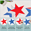 60Pcs 3 Colors Independence Day Theme Paper Glitter Star Wall Decoration AJEW-SP0001-11-6