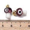 Handmade Lampwork Pendants LAMP-S069-06G-02-3