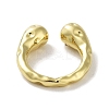 Rack Plating Brass Cuff Rings LS-RJEW-D025-05G-2