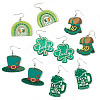 5Pairs Iron Dangle Earrings EJEW-TA00614-3