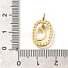 Brass Micro Pave Cubic Zirconia Pendants ZIRC-P123-01G-C01-3