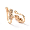 Clear Cubic Zirconia Infinity Cuff Earrings ZIRC-I064-12G-2