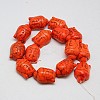 Synthetic Turquoise Beads Strands TURQ-G119-20x29mm-05-2